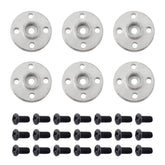 Honbay 6PCS Metal Servo Arms Horn Aluminum Round 25T Standard Servo Disc with Screw for RC Robot Boat Car Airplane Hop-up Parts